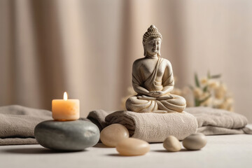 Relax and Rejuvenate with a Zen Aromatherapy Massage at a Spa. Generative Ai