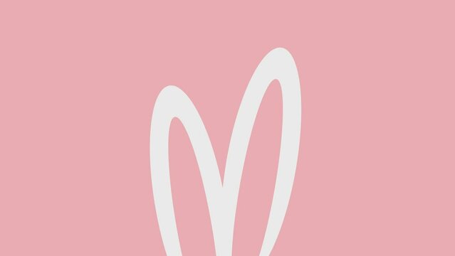 simple video animation with bunny ears