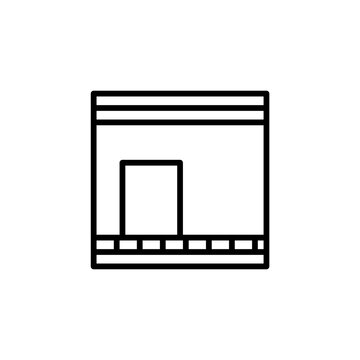 simple black kaaba icon clip art preview