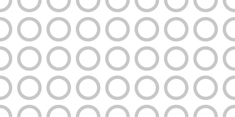 Circle background repeated seamless vector simple pattern, round rings texture graphic design illustration template frame, black white modern wallpaper backdrop image