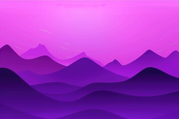Artistic Mountain Background. Digital Art Wallpaper. Landscape Mountain. Purple Tone. Generative AI