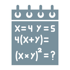 Notepad Multicolor Glyph Icon