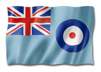 Royal Air Force Ensign, UK - obrazy, fototapety, plakaty