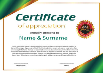 certificate template modern