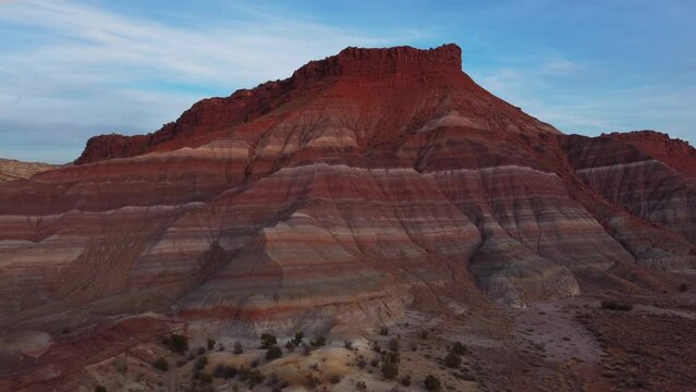 Paria Canyon Vermillion Cliffs In Old Paria, Southern Utah, United States. Aerial Drone Shot
