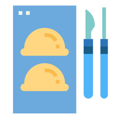 Fototapeta premium plastic surgery flat icon style