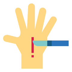 surgery flat icon style