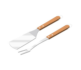 Isometric Bbq Tools