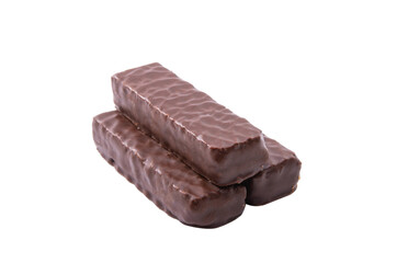 chocolate wafers isolated