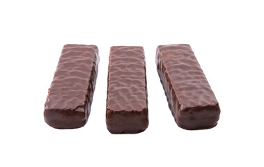 chocolate wafers isolated