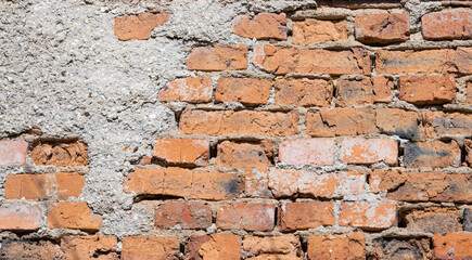 old brick wall closeup
