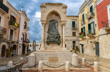 BARLETTA, ITALY, JULY 8, 2022 - View of the monument of the Challenge of Barletta, in the city of...