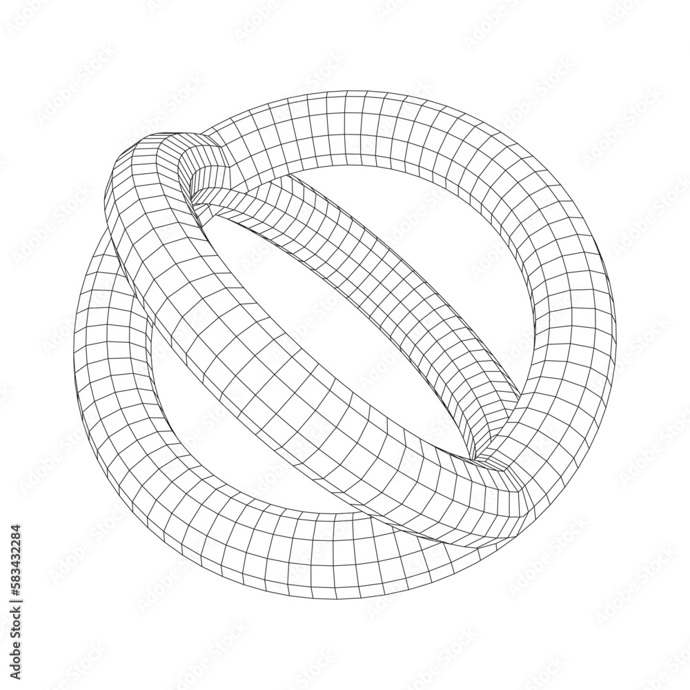 Poster retro futuristic wireframe tunnel. 3d abstract tunnel grid. futuristic 3d portal. vector illustratio