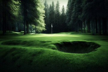 Obraz premium golf course, generative ai