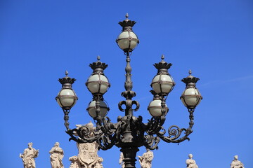 Obraz premium St. Peter's Square Vintage Lamp Post Close Up in Rome, Italy