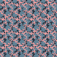 Abstract unusual seamless pattern with grunge elements
