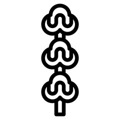 Fototapeta premium candy line icon style