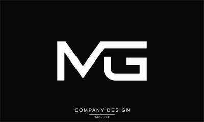 MG, GM, Abstract Letters Logo Monogram