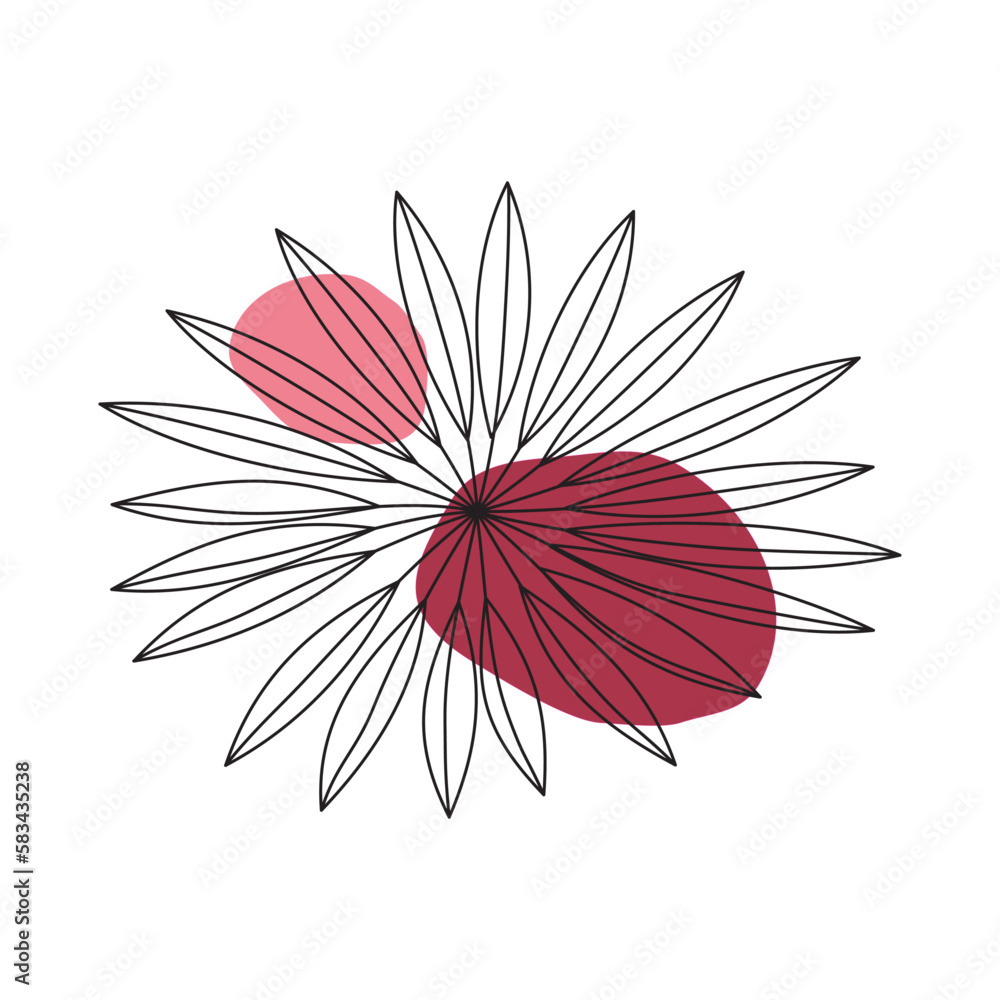 Fototapete abstract minimalist hand drawn background. vector pattern in color 2023. spring or summer design for