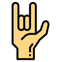 Obraz premium hand filled outline icon style