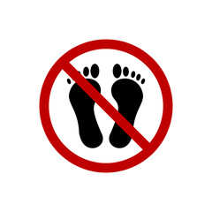 prohibited from passing design template illustration