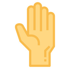 hand flat icon style