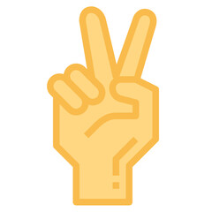 hand flat icon style