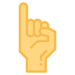 Obraz premium hand flat icon style