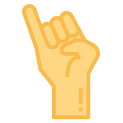 hand flat icon style