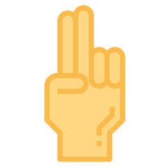 Obraz premium hand flat icon style