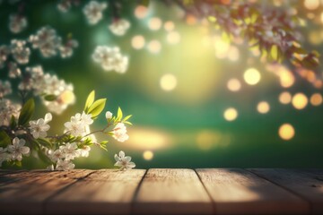 Naklejka na ściany i meble spring background with flowers