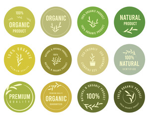 Organic food, natural product, healthy life and farm fresh for food and drink promotion.