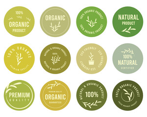 Organic food, natural product, healthy life and farm fresh for food and drink promotion.