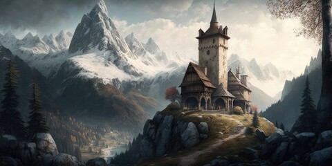 medieval castle - generative ai