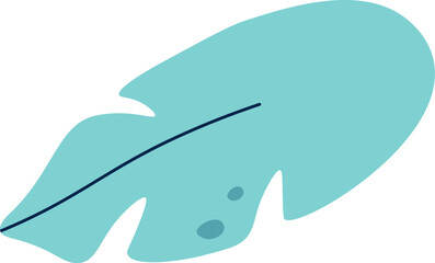 Tropical plant leaf shape