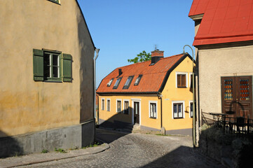 Fototapeta na wymiar old and picturesque city of visby