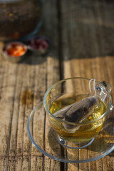 Cannabis tea, a drink made from cannabis medical marijuana.