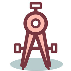 math tool compass vector icon