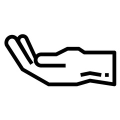 Fototapeta premium hand line icon style