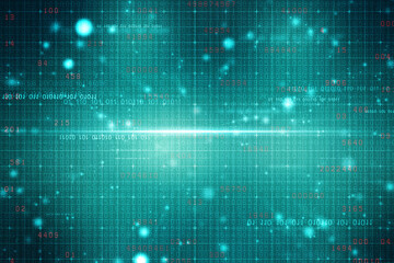 2d illustration Abstract futuristic electronic circuit technology background