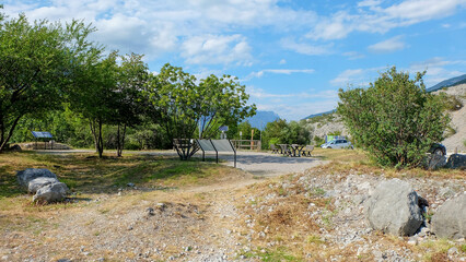 Gardasee in Italien Riserva naturale provinciale Marocche di Dro	