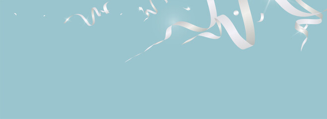 Grey Spiral Abstract Vector Panoramic Blue