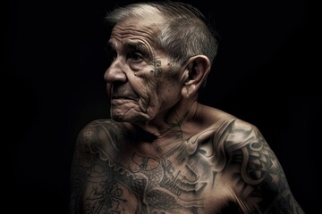 Tattoed Old Man