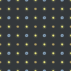 Summer seamless pattern. travel background. Travel vacation set of icons, journey and trip background. Doodle summer travel icons. Vacation vector pattern with travel icons