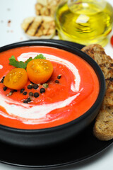 Dish made from tomatoes - tasty tomato soup