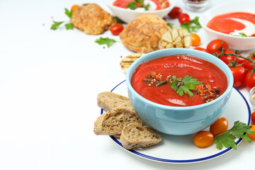 Dish made from tomatoes - tasty tomato soup