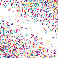 Saturated Splash Happy Vector White Background.