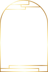 Aesthetic Gold Arch Border

