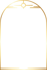 Aesthetic Gold Arch Border
