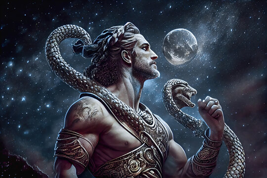 Ophiuchus - The Serpent Bearer - Generative AI